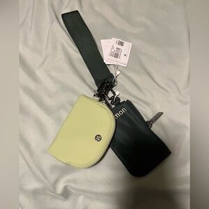 NWT Lululemon Dual Pouch Wristlet *RARE HARDWARE